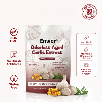 Aged Garlic Extract - 7500mg Odorless Softgels
